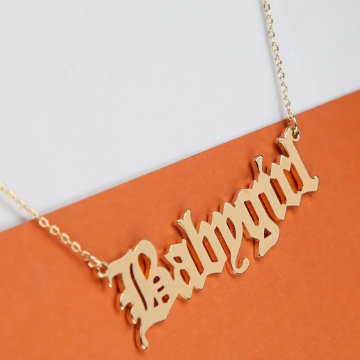Babygirl necklace 2025 real gold