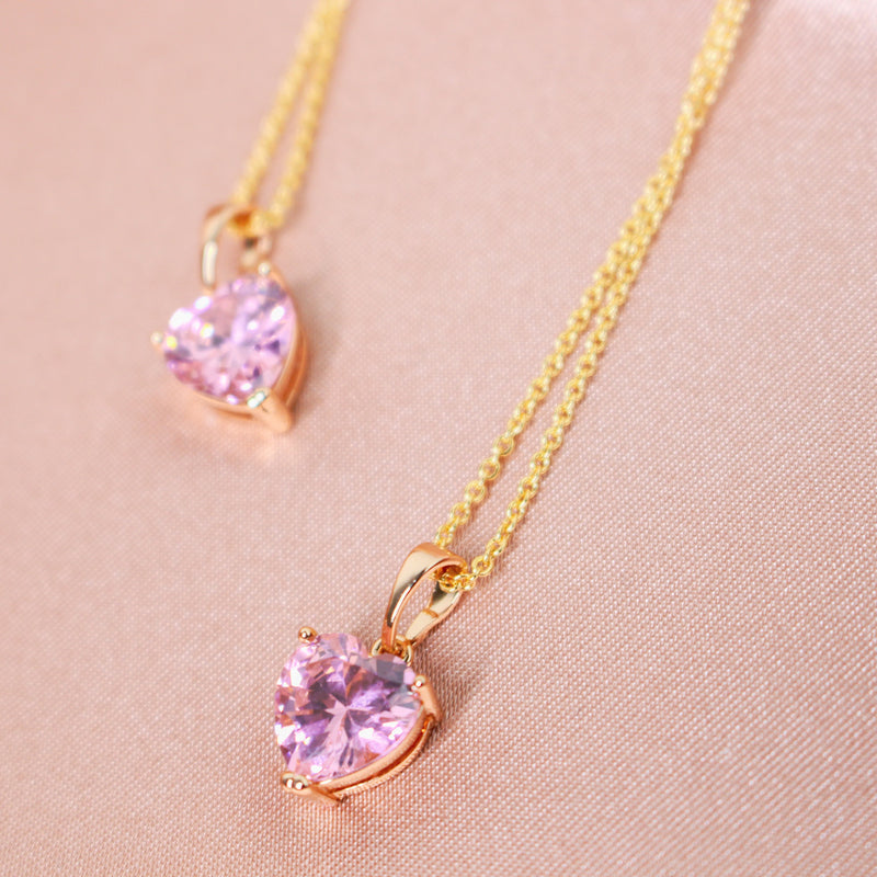 Prissy Pink Gold Necklace